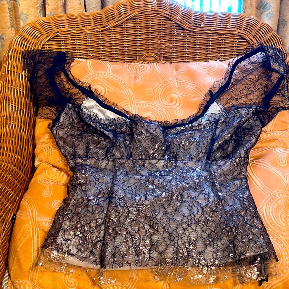 Betsey Johnson Lace Corset style top